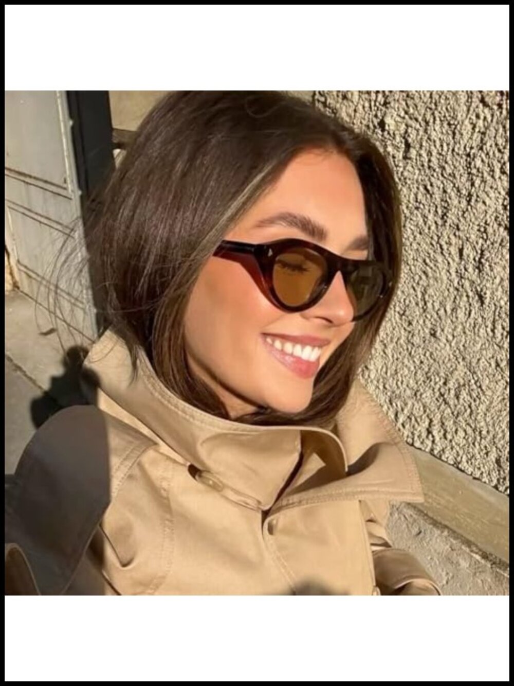 Cat Eye Sunglasses UV400 Protection Unisex Retro Shades - Picture 4 of 6